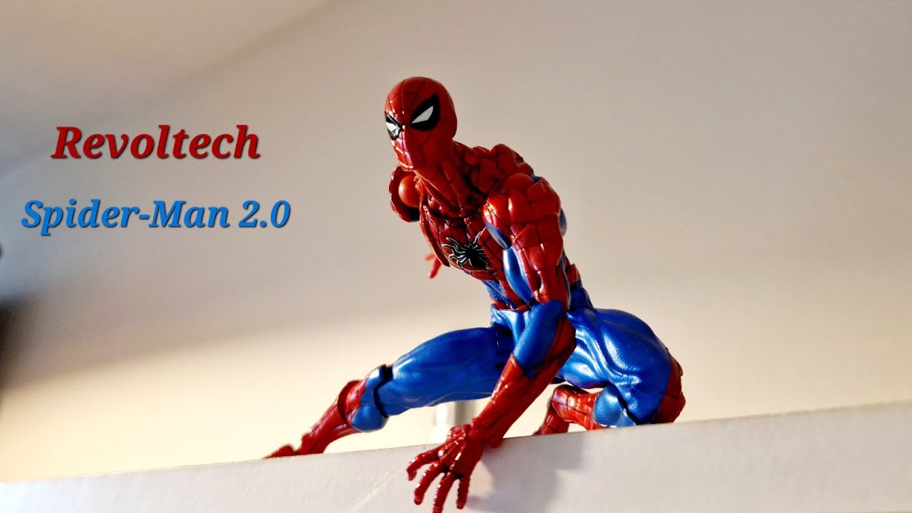 Revoltech Amazing Yamaguchi Spider-man version 2.0 review - YouTube