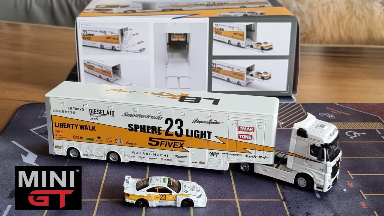 Minigt Mercedes Benz Actros with Nissan silhouette #minigt