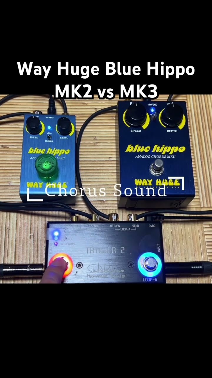 比較】コーラスエフェクターの名機 Way Huge Blue Hippo MK2 vs MK3