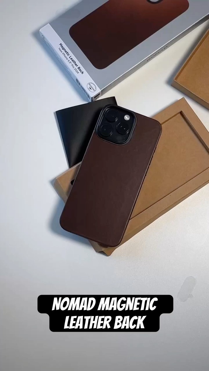 Nomad Magnetic Leather Back - iPhone 16 Pro Max #appleaccessory