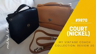 My Vintage Coach Collection - Review 20: COURT in Nickel #9870