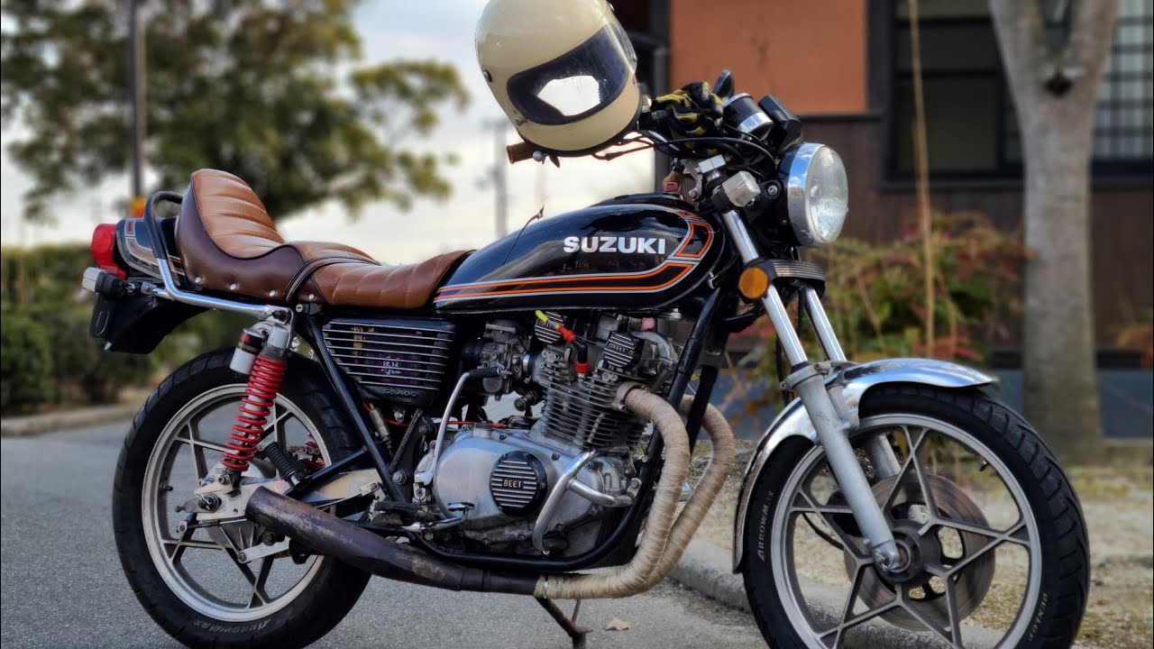 チョイ悪GS 【SUZUKI】GS400 ヨシムラ BEET - YouTube