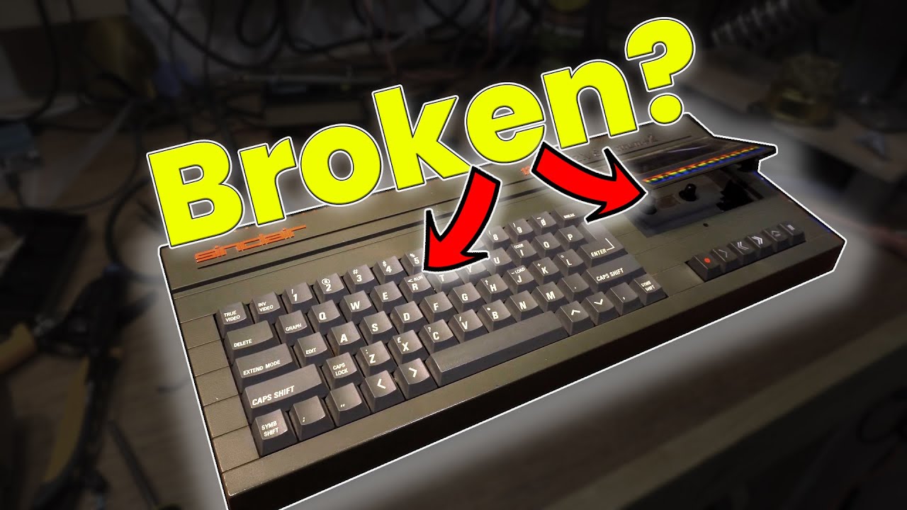 ZX Spectrum repair 128k +2 with BONUS Tape Deck Repair - YouTube