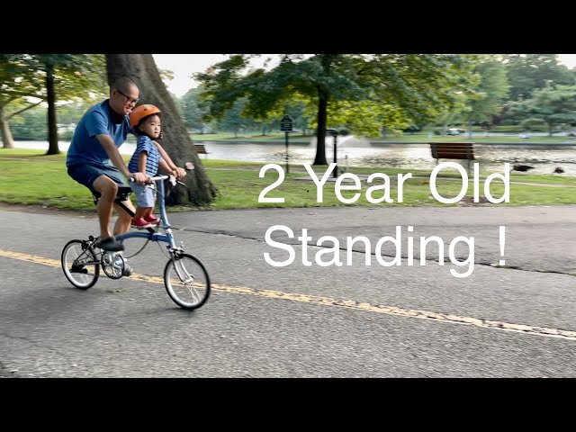 BROMPTON FOLDING BIKE PERE CHILD SEAT ATTACHMENT RIDING IN NEW