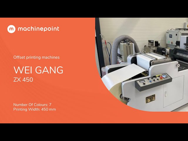 WEI GANG ZX 450 Offset printing machines | WEI GANG Machines - YouTube