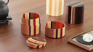 箱根寄木細工 露木木工所 tsuyuki キャニスター 国産クラフト 木製