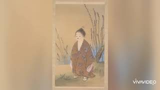 横山大観筆《無我》 明治30年(1897)3月 絹本着色 148.4×87.2 1幅 東京