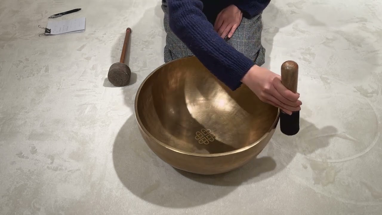 チベット・シンギングボウル 渋金・特大 | amanamana