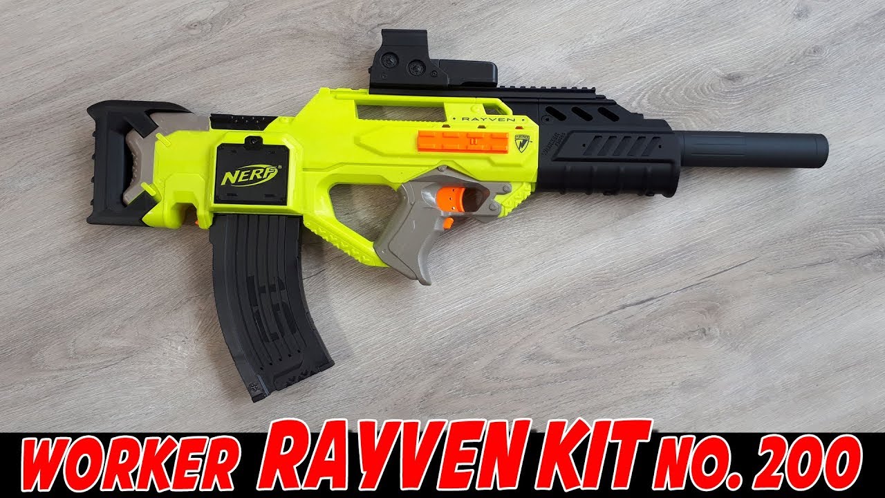 REVIEW] Worker NERF RAYVEN KIT F10555 No.200 - YouTube