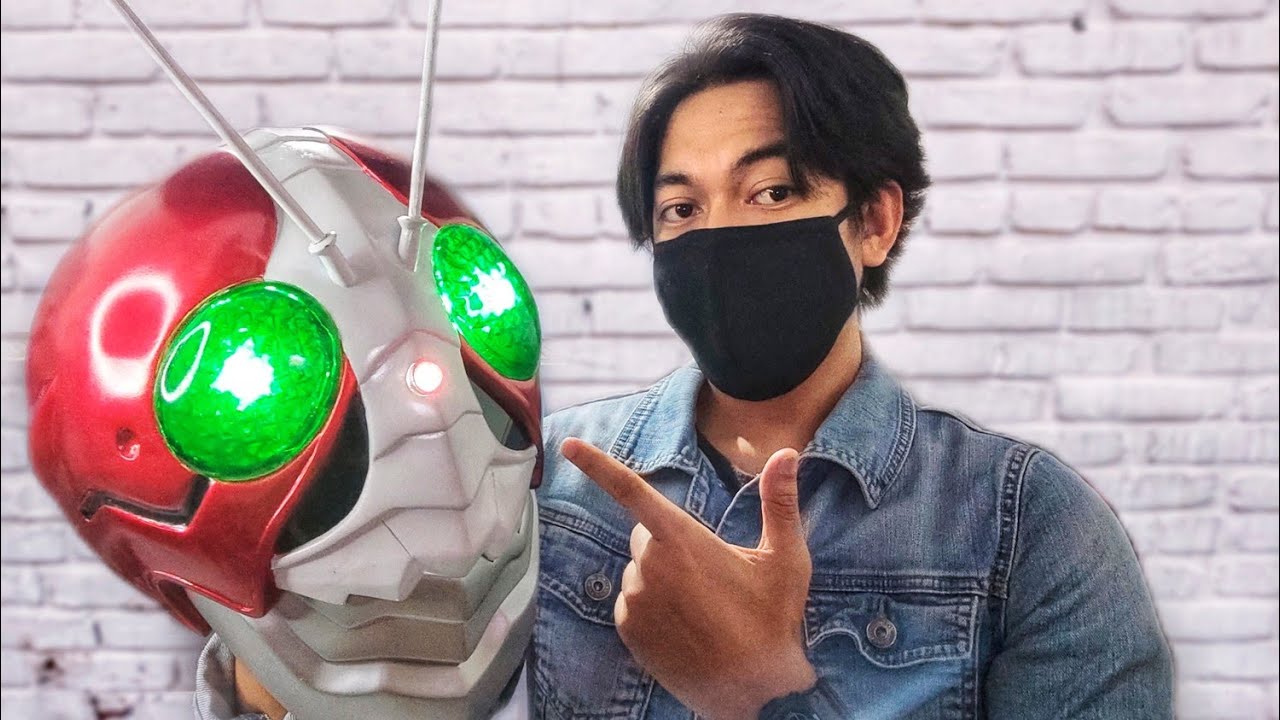 KAMEN RIDER V3 THE NEXT HELMET COSPLAY [Unboxing & Review Bahasa