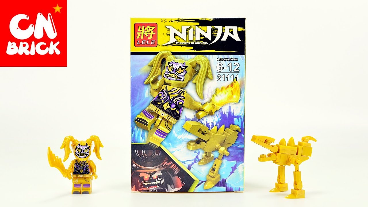Unoffical LEGO NINJAGO GOLDEN NINJA ULTRA VIOLET LELE 31111