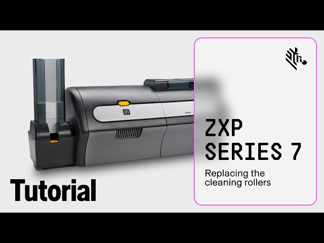 Zebra ZXP Series 7 How-To: Replace the Cleaning Rollers - YouTube