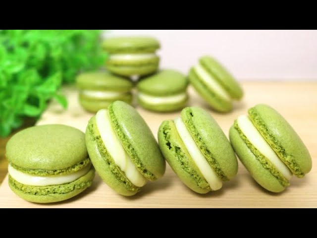 バレンタイン】抹茶マカロンの簡単な作り方！冷蔵庫乾燥レシピ｜パンダ