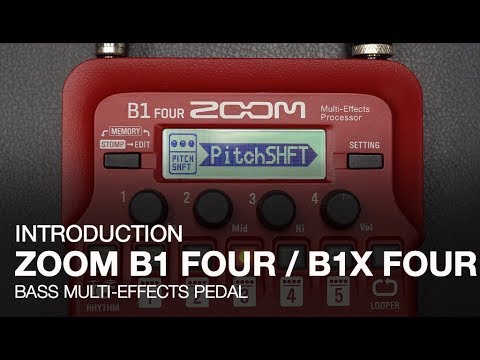 Zoom B1X FOUR Bass Multi-effects Processor with Expression Pedal