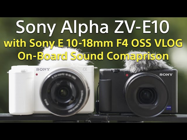 Sony Alpha ZV-E10 with Sony E 10-18mm F4 OSS Stabilisation & On