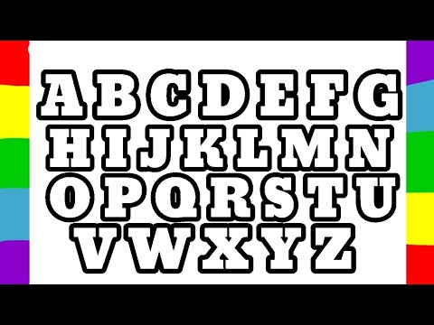 A to Z Drawing video| A to Z Drawing| A to Z tracing| Alphabet