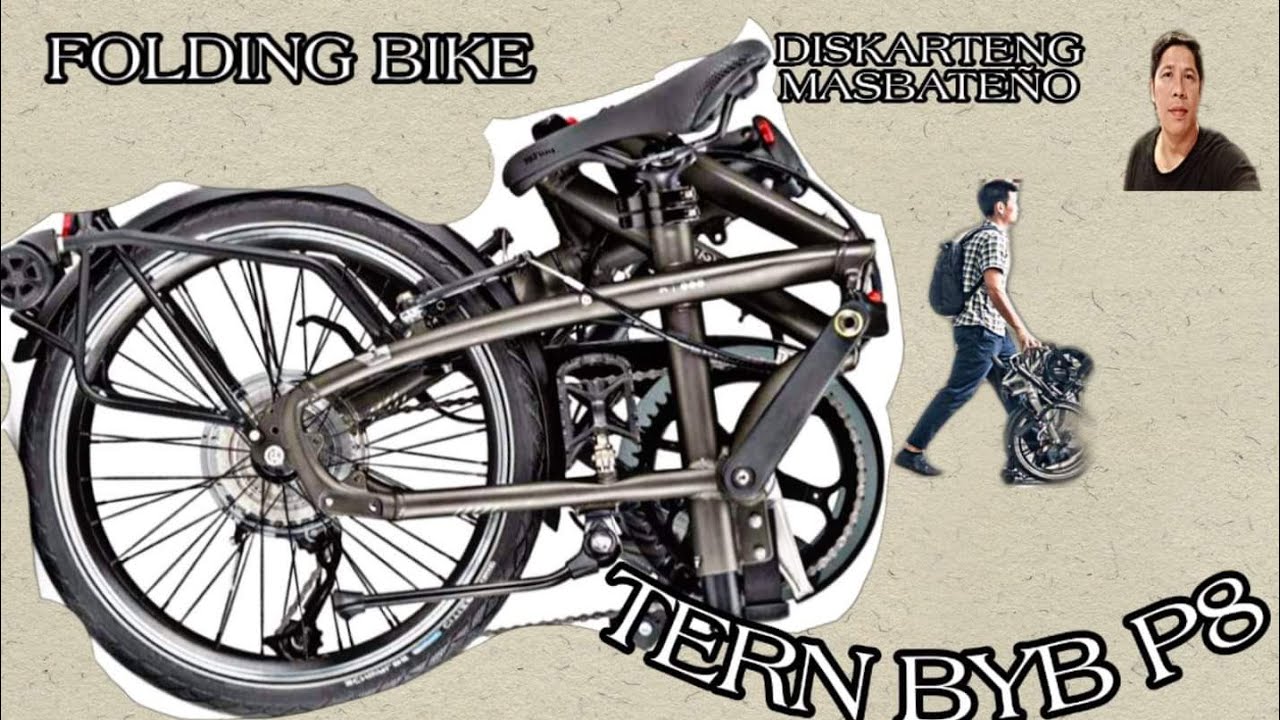 TERN BYB P8 FOLDING BIKE - YouTube