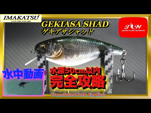 水中動画】【GEKIASA SHAD】浅く広く探れるルアー、イマカツ ゲキアサ