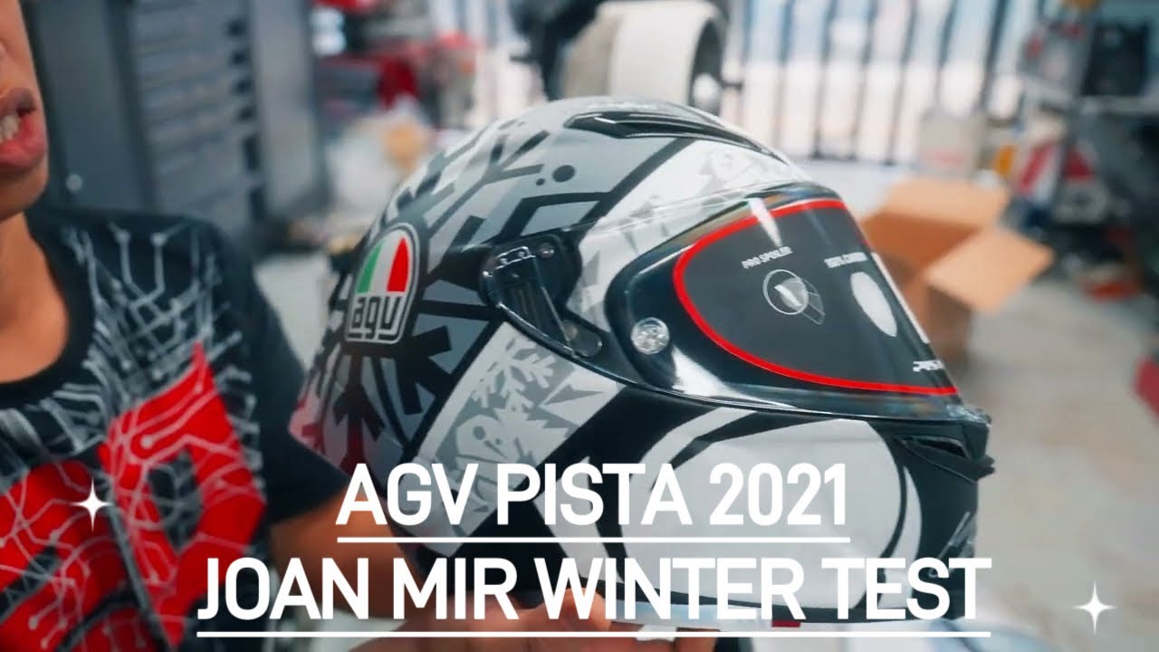 AGV PISTA GP RR WINTER TEST 2021 JOAN MIR - YouTube