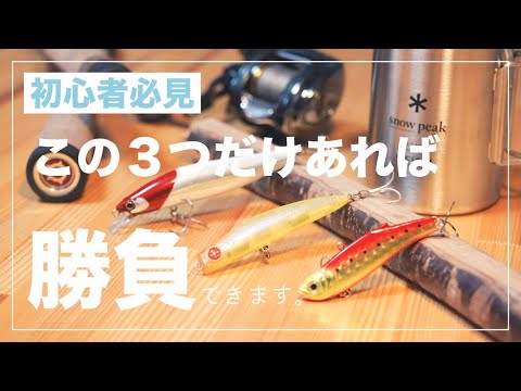 シーバス初心者】最初に買うべきルアー3選！これがあればどの