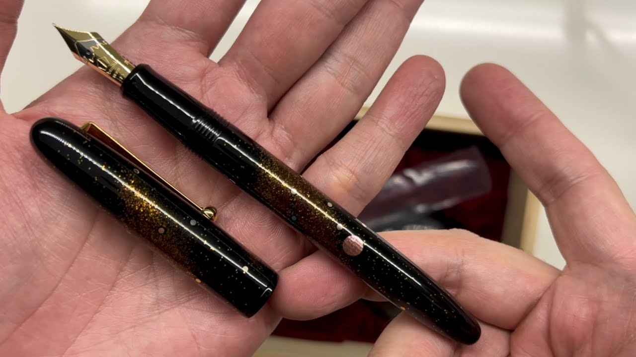 中屋万年筆 螺鈿天の川・蒔絵コンバーター付 中屋万年筆 螺鈿天の川