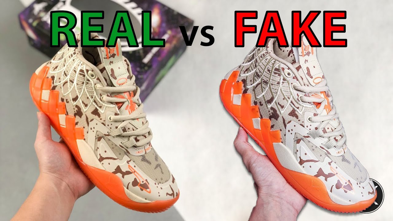 PUMA MB.01 Digital Camo REAL vs FAKE - YouTube