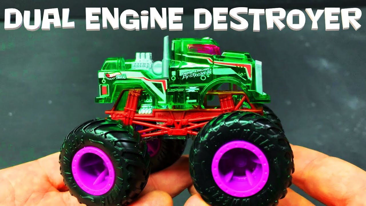 Dual Engine Destroyer - Hot Wheels Monster Trucks - YouTube