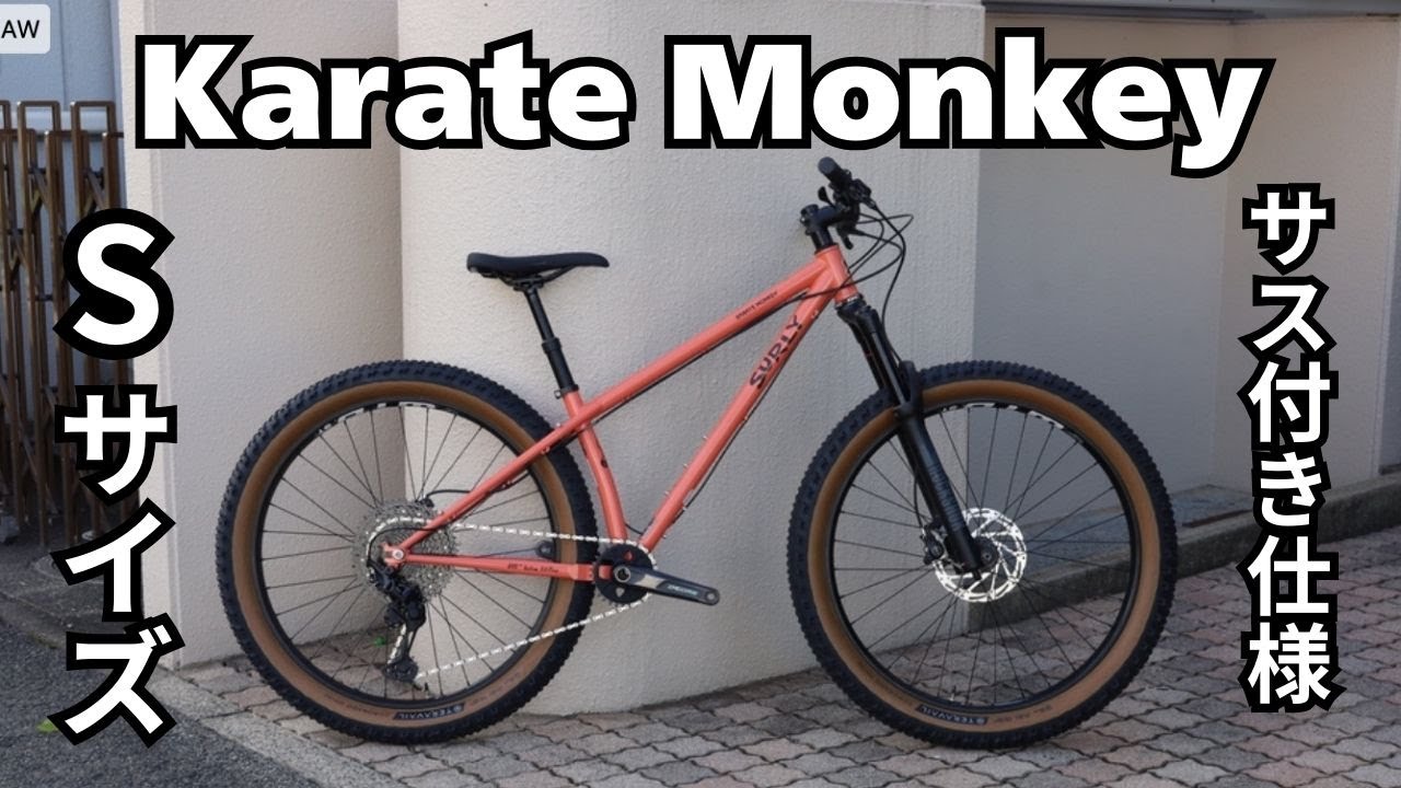 サーリーカラテモンキーのサス付き完成車を、じっくり見てみた。 - YouTube