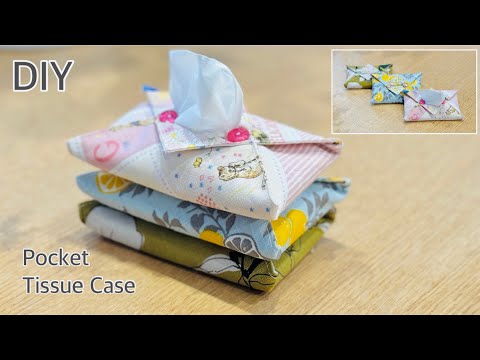 すぐ出来ちゃうポケットティッシュケース作り方,How To Make Simple
