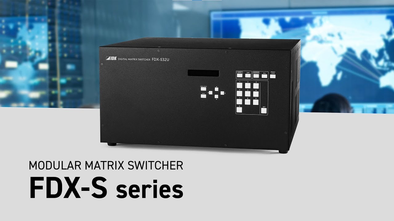 FDX-S08U 4K@60対応 モジュラー型マトリクススイッチャー | 株式会社