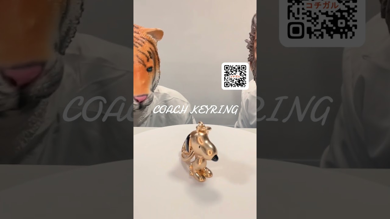 COACH】コーチ キーホルダー プレーテッドメタル ピーナッツ コラボ