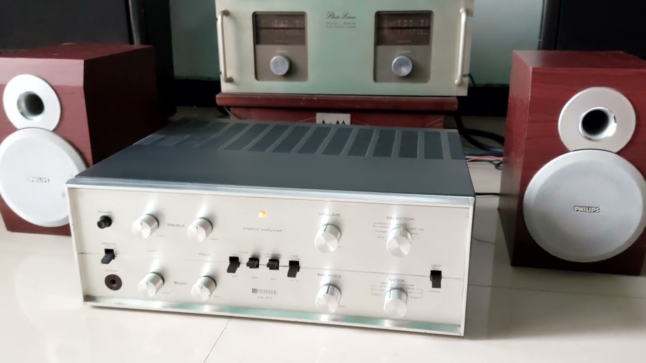 Pioneer SA-810 amplifier tube vintage - YouTube