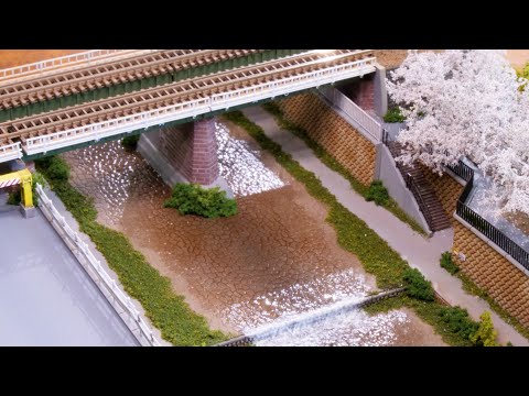 Spring scene in Japan / How to make a diorama with cherry blossoms