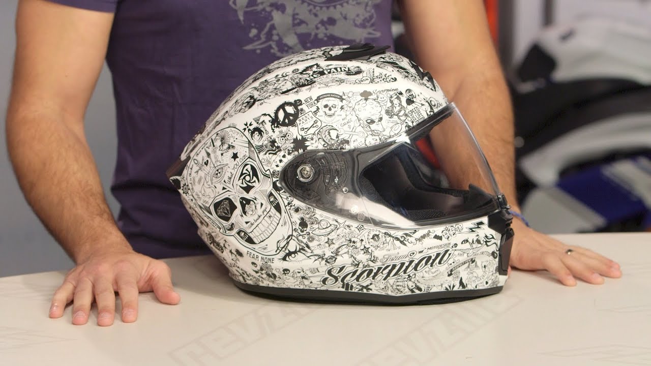 Scorpion EXO-R420 Shake Helmet Review at RevZilla.com - YouTube