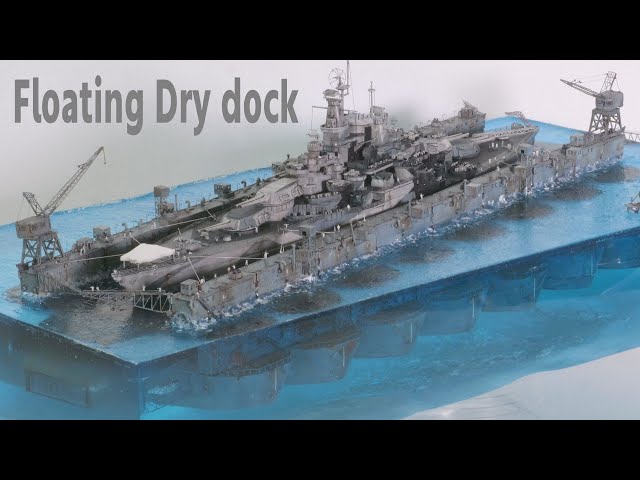 USS West Virginia & USS Artisan (ABSD-1) - Floating dry dock 1/700