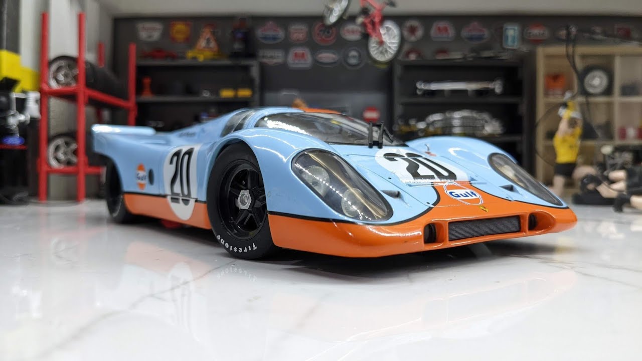 1/18 Scale 1971 Steve McQueen Porsche 917K Diecast by Autoart