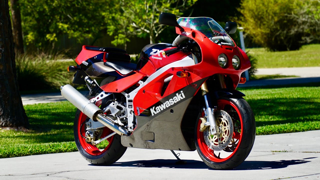 1989 Kawasaki ZXR400 2300km 🍒 - YouTube