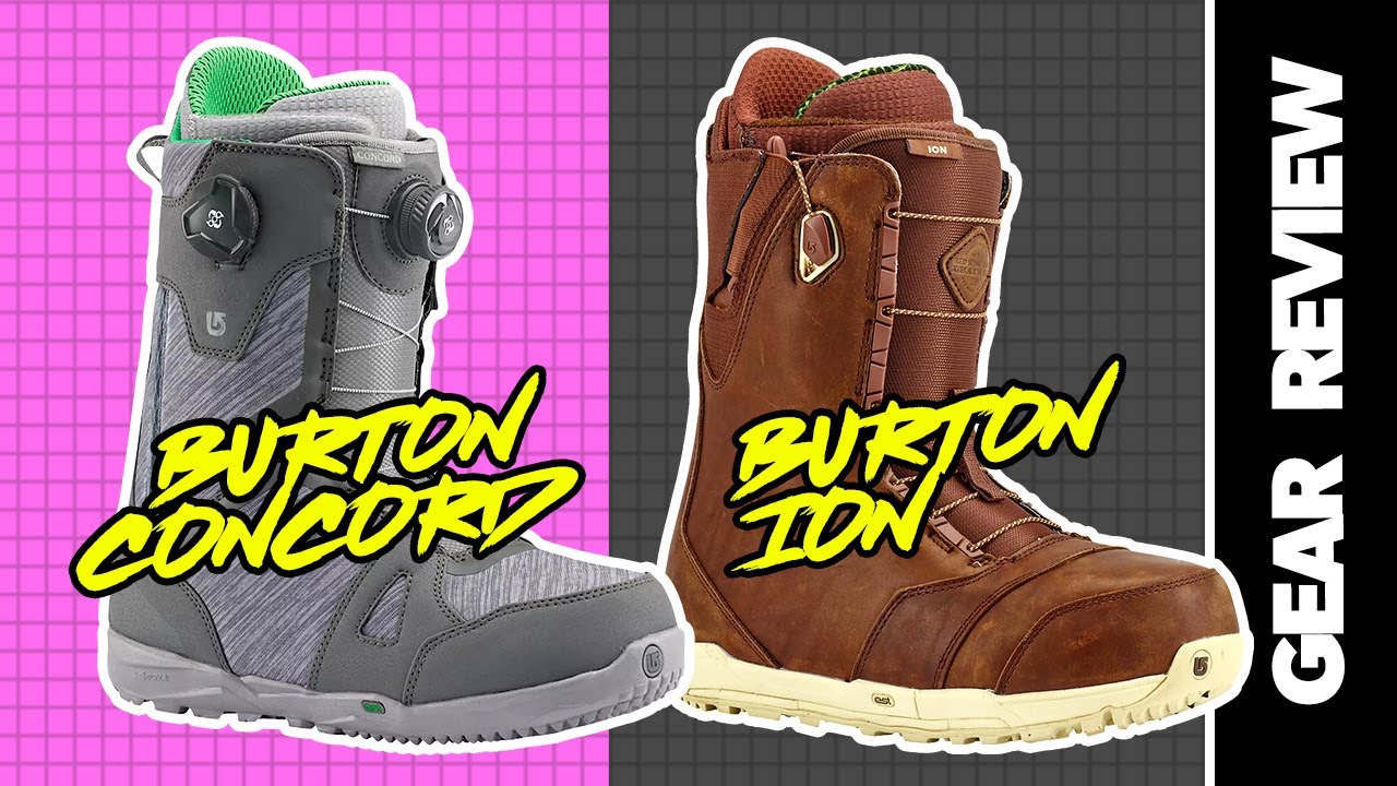Burton Snowboard Boot Comparison 2017 Ion VS Concord Review