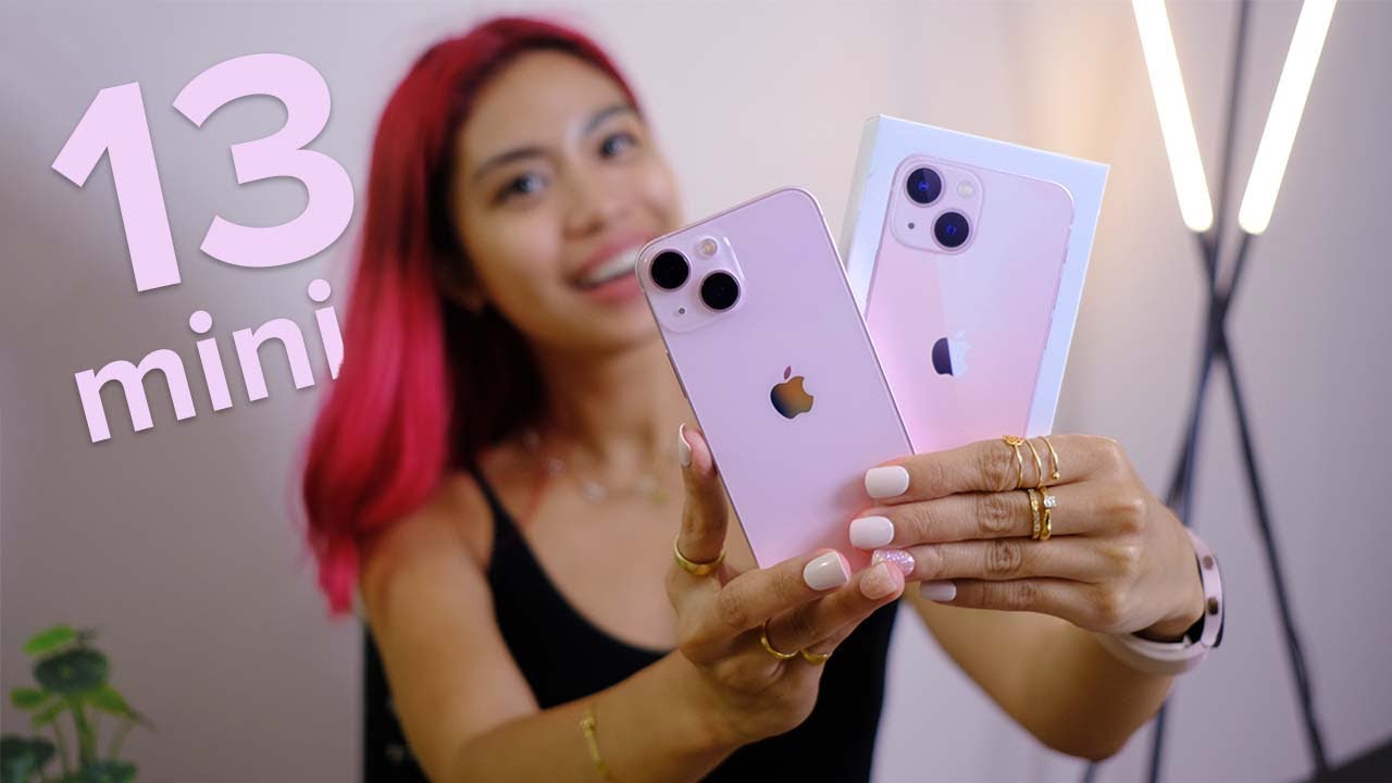 PINK iPhone 13 mini unboxing + CAMERA tour - YouTube