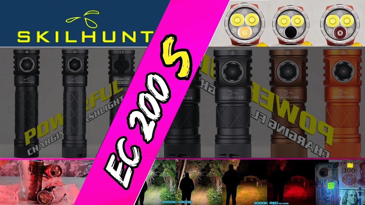 EC200S-Mini 2100+570 lumens Dual Channel USB-C Rechargeable