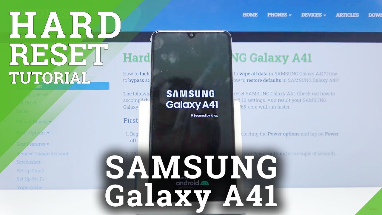 Hard Reset SAMSUNG Galaxy A41 – Remove Screen Lock by Recovery