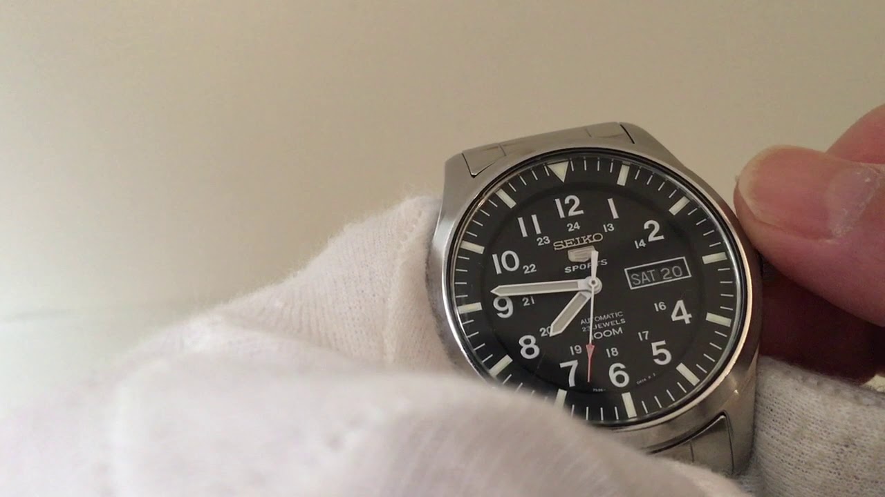 Seiko 5 SPORTS 7S36-03J0 自動巻 腕時計 - YouTube