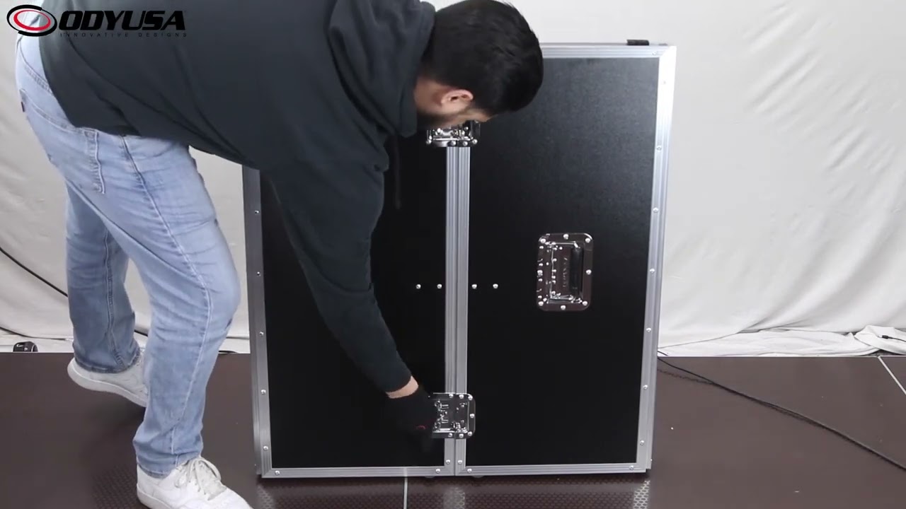 FZF3336 - Odyssey 33″ Wide x 36″ Tall DJ Fold-out Stand - YouTube