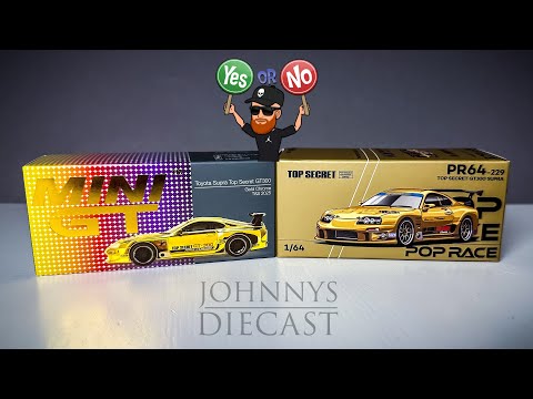 Is this still Top Secret? Mini GT versus Pop Race GT300 Toyota
