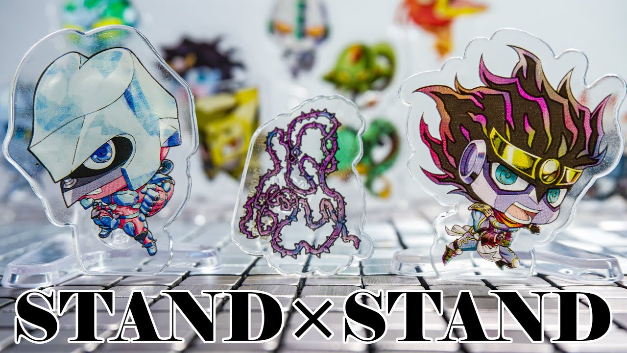 An acrylic stand that can appear next to you and stand up