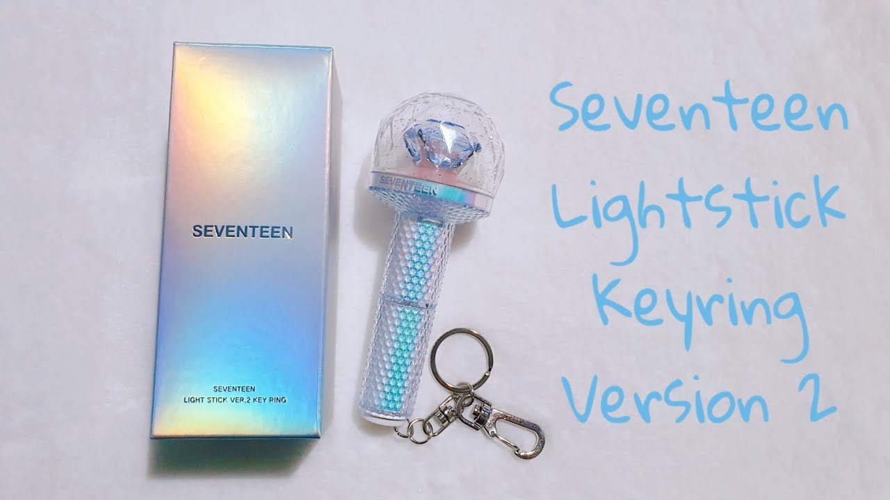 Seventeen Lightstick Keyring Version 2 Unboxing - YouTube