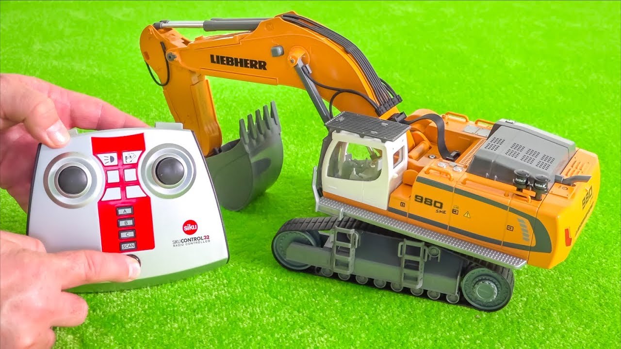 RC Excavator unboxing! Liebherr 980! Siku Control 1/32 scale