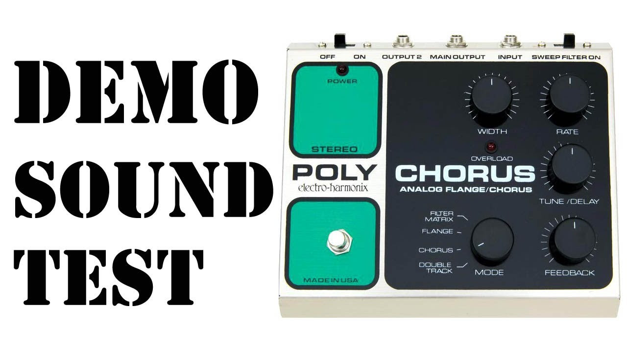 Electro Harmonix Polychorus - sound test / possibilities - by
