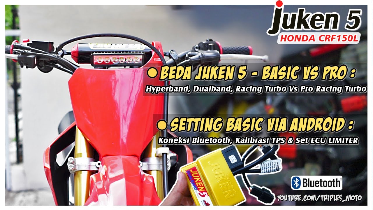 Juken 5 Ecu Basic Control Tutorial Crf150L - YouTube