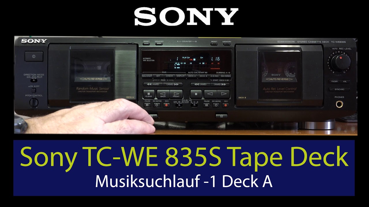 Sony TC WE825S - YouTube